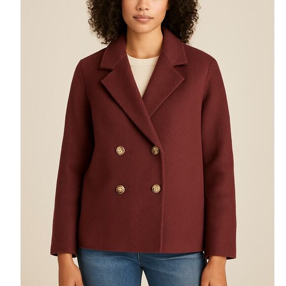 Joie Double Breasted Wool Blend Jacket - Picture 1 of 8